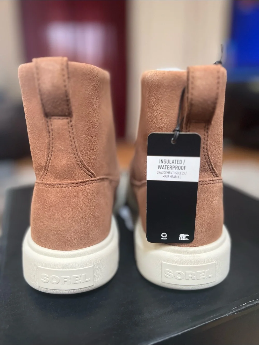 Sorel Brown Tan Suede Waterproof Ankle Boots